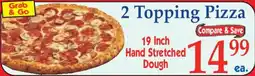Market Basket 2 Topping Pizza offer