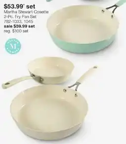 JC Penney Martha Stewart Cosette 2-Pc. Fry Pan Set offer