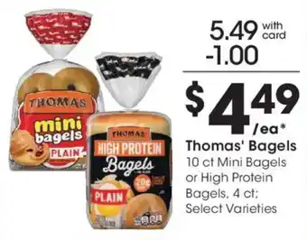 Ralphs Thomas' Bagels offer