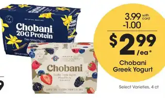 Ralphs Chobani Greek Yogurt offer