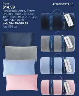 JC Penney Aeropostale Jersey Throw Or Body Pillow offer