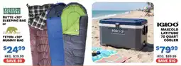Big 5 Rugged Exposure Butte +30° Sleeping Bag or Golden Bear Teton +30° Mummy Bag offer
