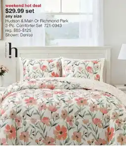 JC Penney Hudson & Main Or Richmond Park 3-Pc. Comforter Set offer