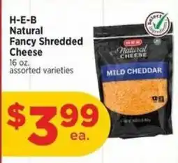 H-E-B H-E-B natural fancy shredded cheese offer