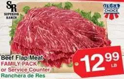 Superior Grocers Superior Ranch Beef Flap Meat offer