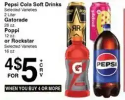 Superior Grocers Pepsi Cola Soft Drinks offer