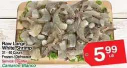 Superior Grocers Raw Large White Shrimp offer