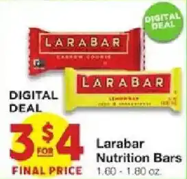 United Supermarkets Larabar Nutrition Bars offer