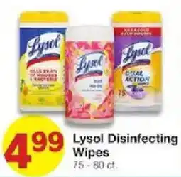 United Supermarkets Lysol Disinfecting Wipes offer