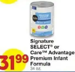 United Supermarkets Signature Select or Care Advantage Premium Infant Formula offer