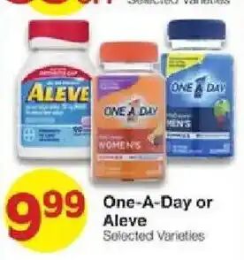 United Supermarkets One-A-Day or Aleve offer