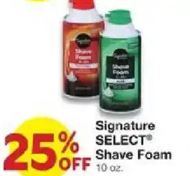 United Supermarkets Signature Select Shave Foam offer