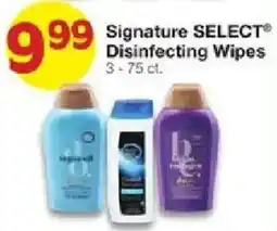 United Supermarkets Signature Select Disinfecting Wipes offer