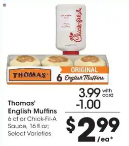 Fry's Thomas' English Muffins offer