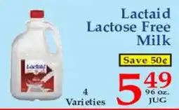 Market Basket Lactaid lactose free milk offer