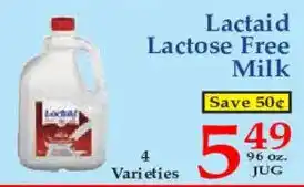 Lactaid lactose free milk