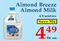 Market Basket Almond Breeze Almond Milk offer