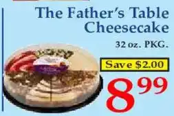 Market Basket The Father's Table Cheesecake offer
