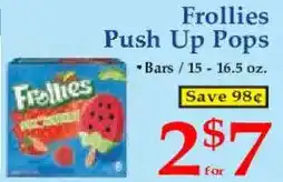 Market Basket Frollies Push Up Pops offer