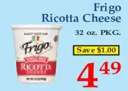 Market Basket Frigo ricotta cheese offer