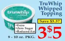 Market Basket TruWhip Whipped Topping offer
