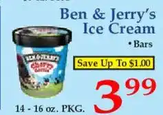 Market Basket Ben & Jerry's Ice Cream Bars offer