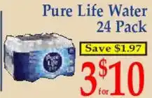 Market Basket Pure Life Water offer