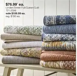 JC Penney Linden Street Full/Queen Quilt offer