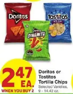 United Supermarkets Doritos or Tostitos Tortilla Chips offer