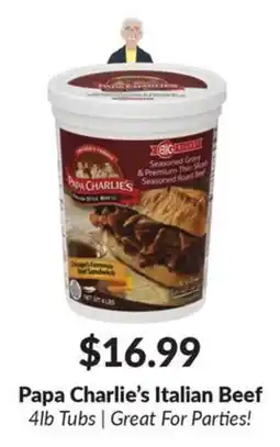 Woodman's Papa Charlie's Italian Beef offer