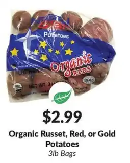 Woodman's Organic Russet, Red, or Gold Potatoes offer