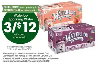 Ralphs Waterloo Sparkling Water offer