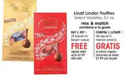 Ralphs Lindt Lindor Truffles offer