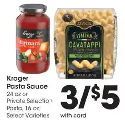 Fry's Kroger Pasta Sauce offer