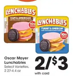 Fry's Oscar Mayer Lunchables offer