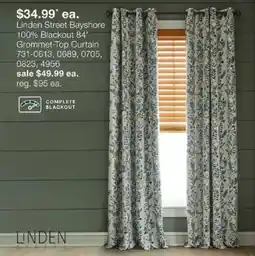JC Penney Linden Street Bayshore Grommet-Top Curtain offer