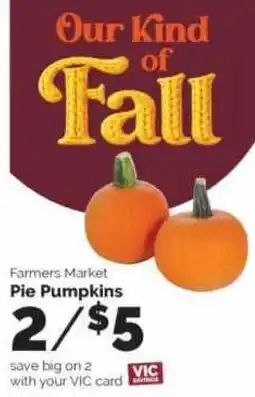 Harris Teeter Farmers Market Pie Pumpkins offer