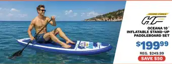 Hydro-Force Oceana 10' Inflatable Stand-Up Paddleboard Set