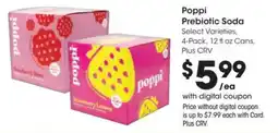 Ralphs Poppi Prebiotic Soda offer