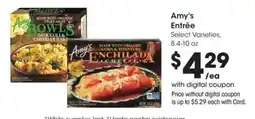 Ralphs Amy's Entrée offer