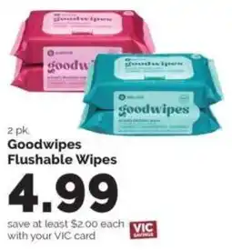 Harris Teeter Goodwipes Flushable Wipes offer