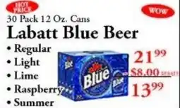 Chanatry's Hometown Market Labatt Blue Beer offer