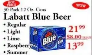 Labatt Blue Beer
