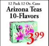 Chanatry's Hometown Market Arizona teas offer