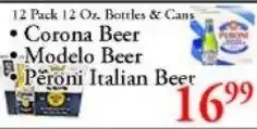 Chanatry's Hometown Market Corona Beer Modelo Beer Peroni Italian Beer offer