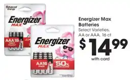 Fry's Energizer Max Batteries offer