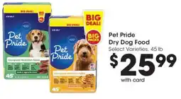 Fry's Pet Pride Dry Dog Food offer