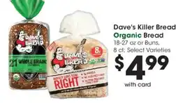 Fry's Dave's Killer Bread Organic Bread offer