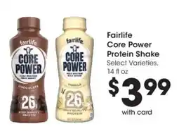 Fry's Fairlife core power protein shake offer