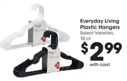 Fry's Everyday Living Plastic Hangers offer